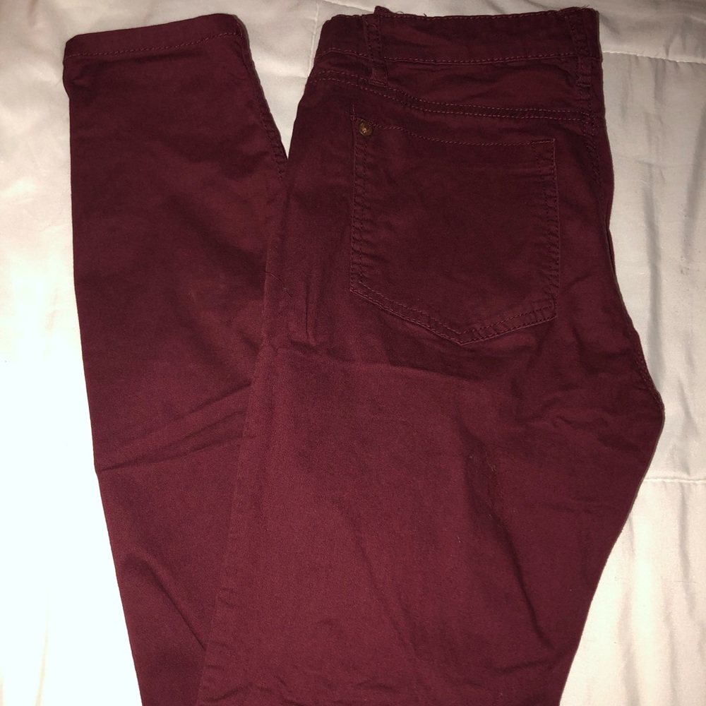 Cotton on burgundy pants